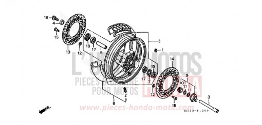 ROUE AVANT (ST1100L/M/N/P/R) ST1100R de 1994